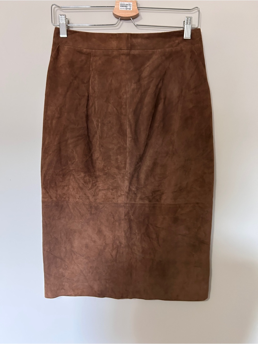 JUDITH & CHARLES 100% Genuine Suede Midi Skirt - Picture 3 of 9